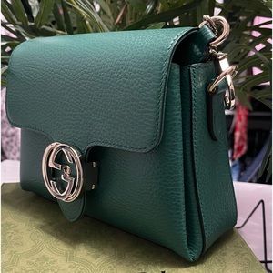 Authentic Gucci - Medium Leather Gucci Hand Bag